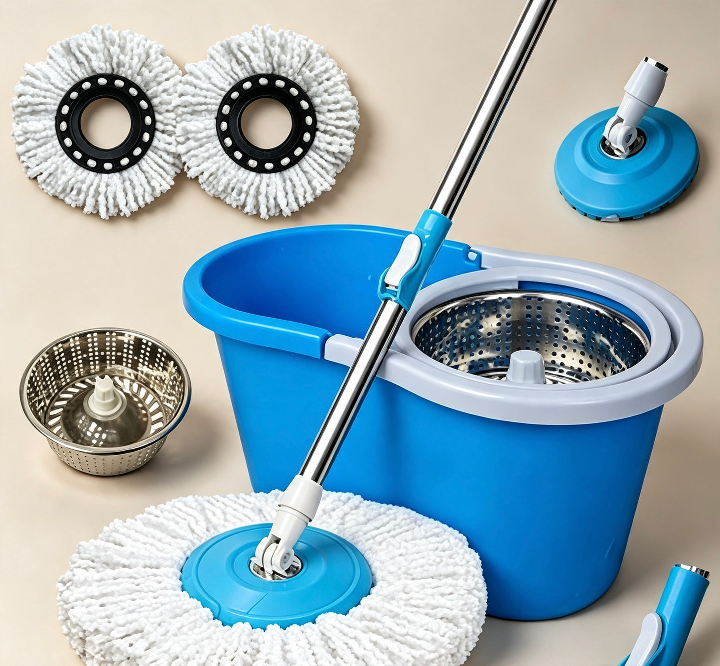 Mopa Giratoria 360° con Balde Centrifugador