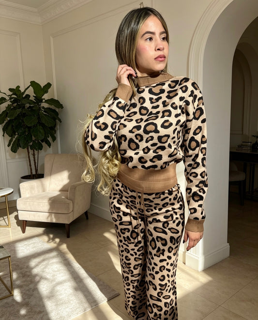 Conjunto lanilla animal print