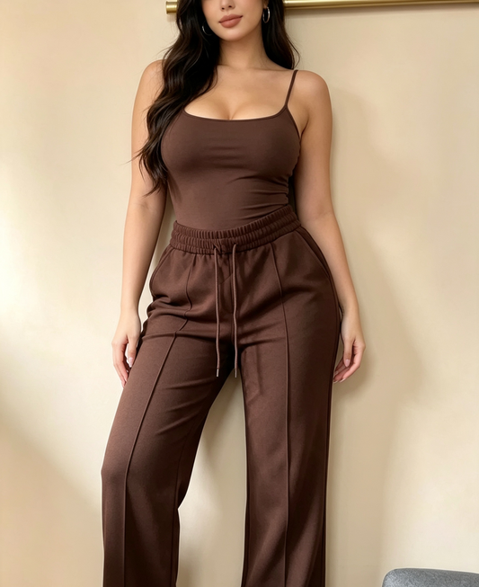 ✨ Pantalón Bota Ancha con Chiporro Interior para Mujer